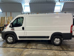 2017 Ram Promaster 1500 van with bright white exterior and ladder rack, 82,600 miles, automatic transmission.