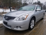 2012 Nissan Altima 2.5S in silver, showcasing sleek design and low mileage of 116,000 miles.
