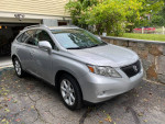 2012 Lexus RX 350 in silver with 126k miles, featuring stylish design and premium package.