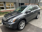 2008 Lexus RX400h hybrid SUV in Smoky Granite Mica with dual-zone climate control and heated leather seats.