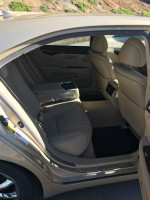 Interior view of a 2007 Lexus LS 460 showing luxurious leather seating and modern controls.