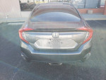2019 Honda Civic Sport FWD in grey with rear-view camera and salvage title for sale