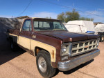1977 GMC C-35 Sierra classic pickup truck with 454 engine, in need of restoration and minor repairs