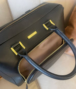 Black "Faux Leather" Purse by 'Iman Handbags' - Like NEW!