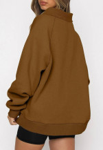 Women’s Half Zip Sweatshirts Casual Hoodies Pullovers Fleece Size- S