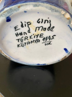 Edip Gini Handmade Turkish Glazed Vase