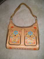 NEW-Handmade Leather Embossed Purse and Wallet