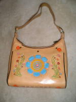 NEW-Handmade Leather Embossed Purse and Wallet