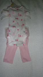 Box of Girl's Summer or Winter Clothes, Size 0-3 mos and up