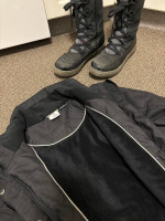 Womens Small Parka Winter Rain Coat McKinley 1/2 Lined Insulated