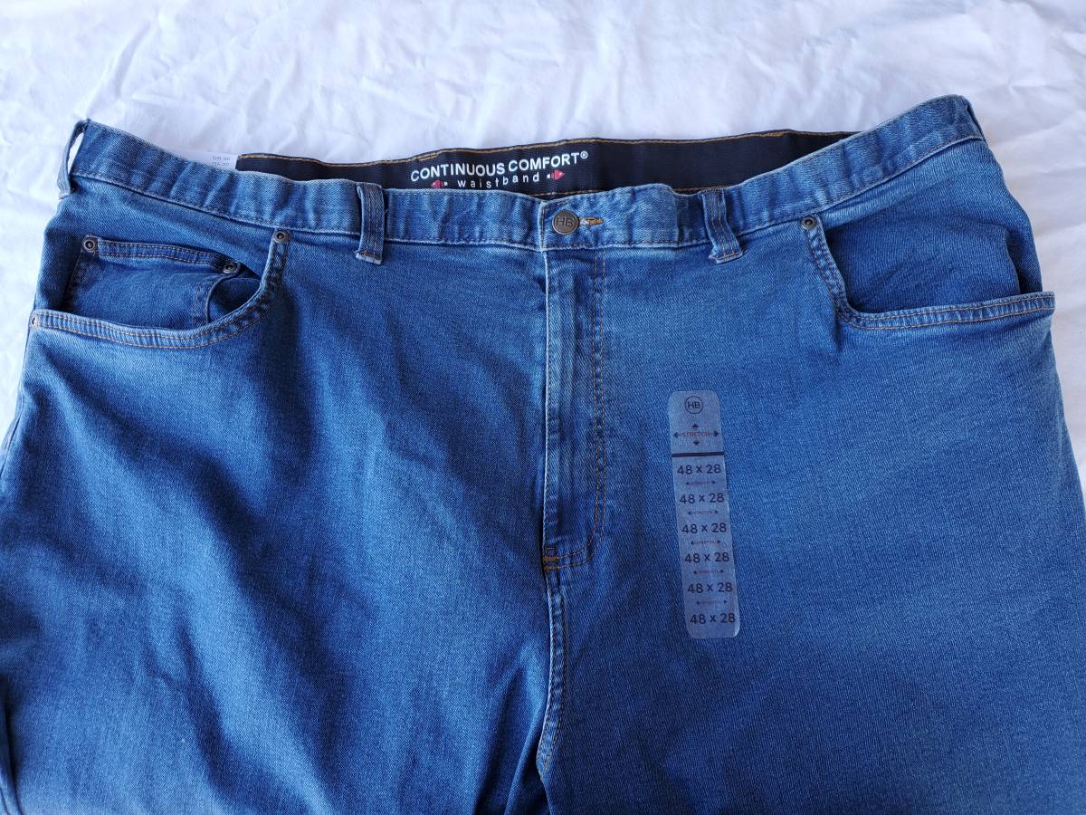 Harbor Bay Continuous Comfort Stretch Jeans Size men’s 48 x 28 New