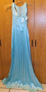 Vintage Light Blue Prom/Formal/Maxi Dress - 1973