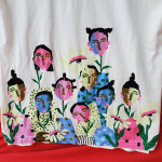 Designer Cristina Martinez Kids' Teens Graphic T shirt Planted Flowers