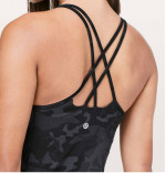 LULULEMON CAMO FREE TO BE STRAPPY TANK Sz 8