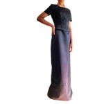 Vintage Alfred Angelo Short Sleeve One-Piece Special Occasion Evening