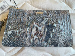 Brahmin Daisy Clutch Wristlet color Icy Python Melbourne Size- 8.5 x