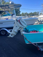 2015 Duranautic 14' Side Console Aluminum Fishing Boat ETEC Trailer