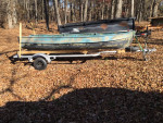 1954 Alumacraft aluminium 12 ft boat