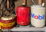 Vintage 5 Gallon Mobil Gas Can, Advertising