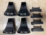 Thule 430 Tracker II Towers + TK1 Feet + Locks