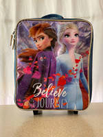 Disney Frozen blue rolling luggage