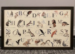 NEW BIG ART RESTORATION HARDWARE RH BABY CHILD ART ALPHABET LARGE POSTER 43X25