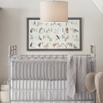 NEW BIG ART RESTORATION HARDWARE RH BABY CHILD ART ALPHABET LARGE POSTER 43X25