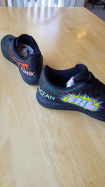 Customized Size 13 Nike Air Force 1 Triple Black '07 Shoes 315122-001