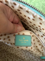 Kate Spade Purse Handbag Like NEW, Beautiful Aqua Turquoise Color