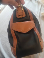 Dooney and Bourke Large Black/Brown Leather Purse + Matching Wallet