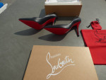 Christian Louboutin APOSTROPHY PUMPS 100 mm Stiletto BLACK 100% authen